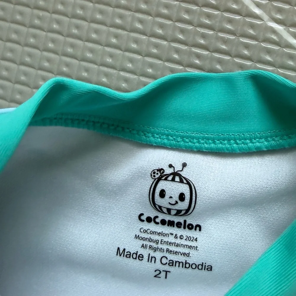 Cocomelon|Baby girl/toddler two piece matching bikini set swimwear,long sleeve•